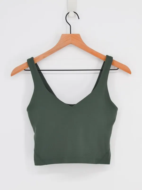 Lululemon Align Tank Top Light Support, A/B Cup Dark Green 6 - Image 2
