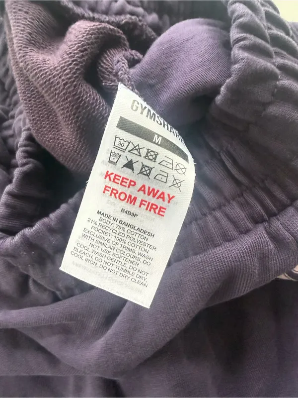 Gymshark Purple Sweatpants size Medium - Image 5