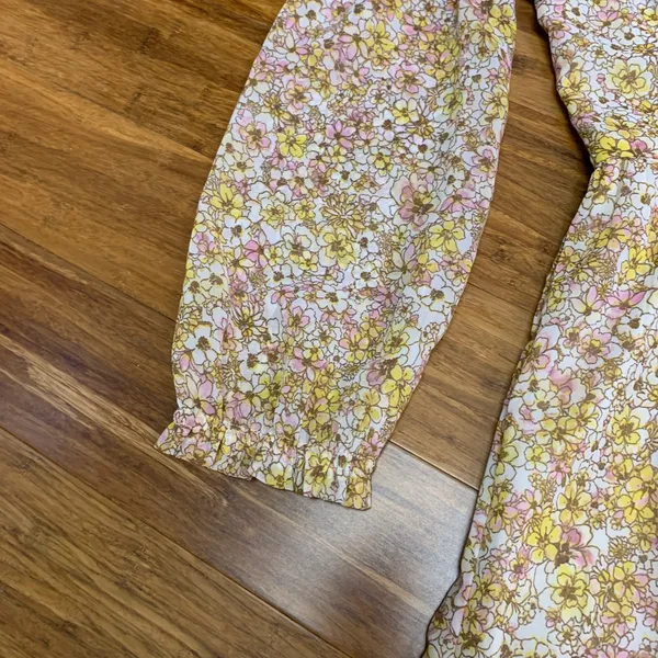 Sincerely Jules Floral Maxi Dress Size‎ Small Long Sleeve Tiered Smocked Back - Image 3