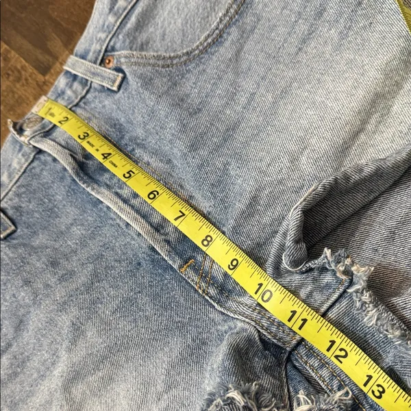 LEVI’S 501 Classic High Rise Button Fly Denim Shorts Size 31 - Image 12