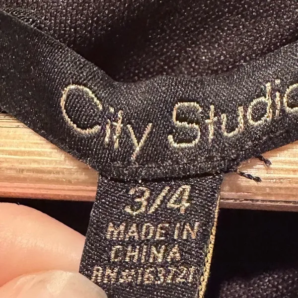 City‎ Studio Juniors Gray Tweed Pocket Sleeveless Mini Dress Size 3/4 Graduation - Image 3