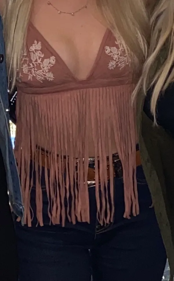 Summer Western Crop Top✨ Pink - Image 2