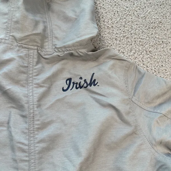 Under Armour Notre Dame Fighting Irish Womens Anorak Jacket Parka Gray Storm1 - Image 5
