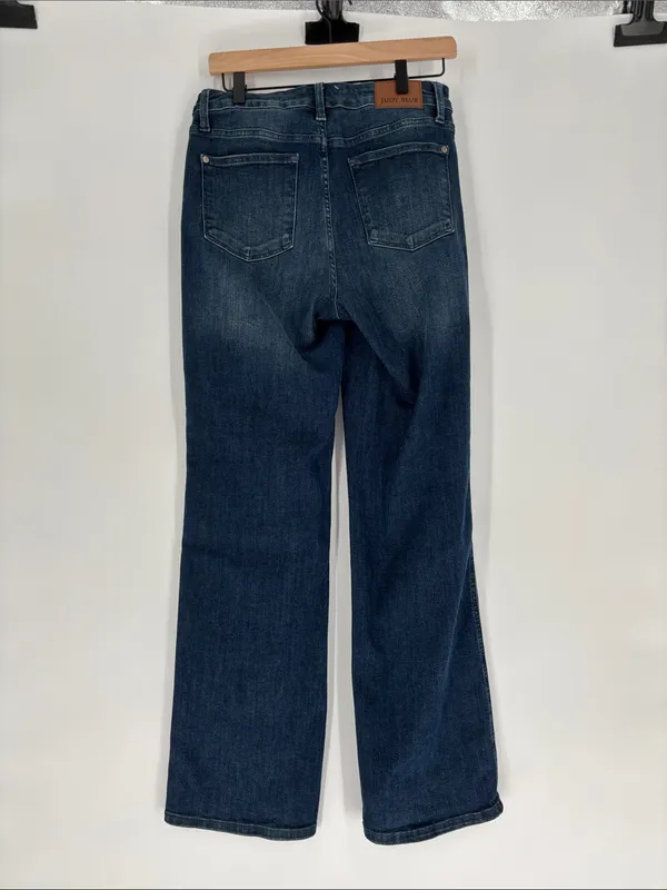 Judy Blue tummy control classic straight dark jeans 9 29 - Image 3