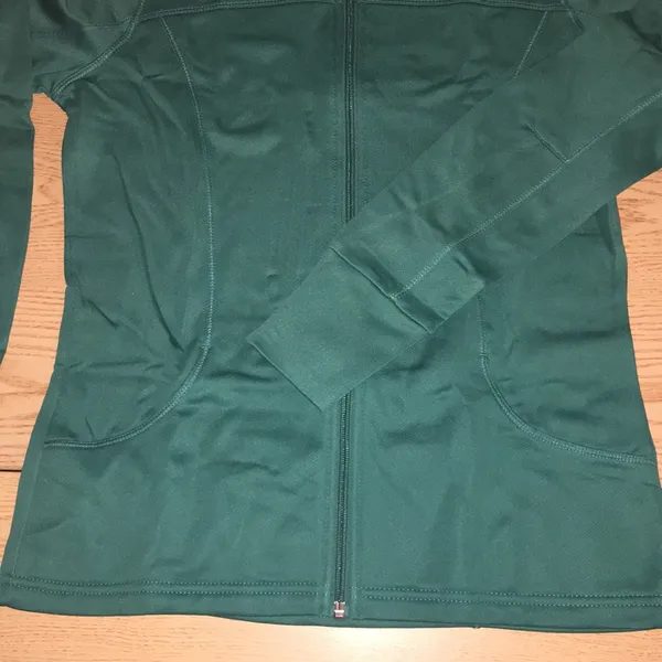 New Womens Hooters Track Jacket from NYC Thumb Size XLarge with Stain - Image 7
