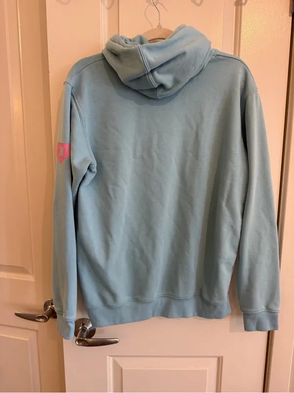 Pitchers Only PO Klub Blue & Pink Oversized Hoodie Size Small - Image 6