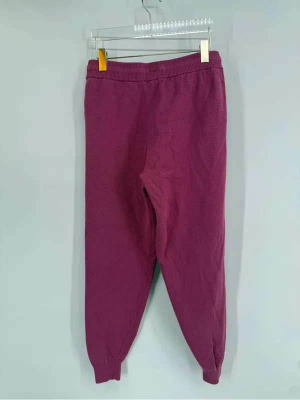 Tommy John Sweater Lounge Jogger Pants Size medium Pink Red Violet - Image 2