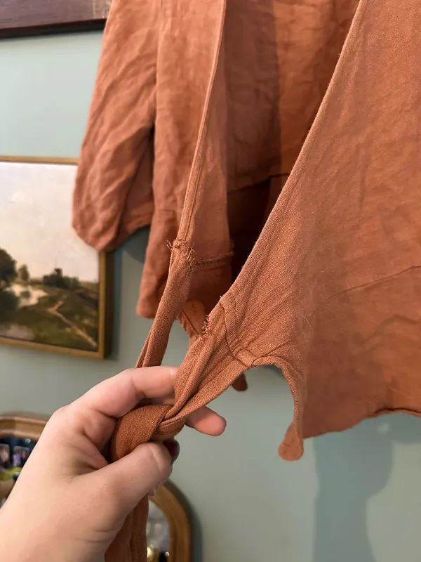 Wrap around shirt Orange Size XS - Image 3