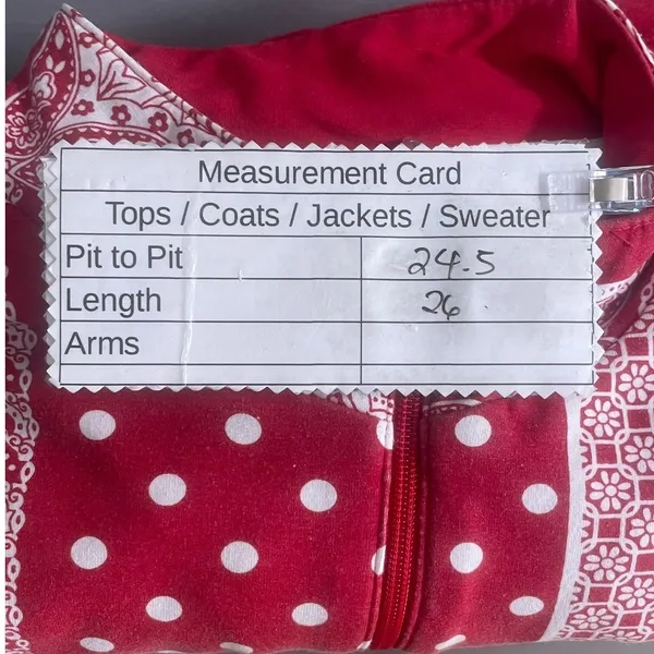 Susan Graver Quarter Zip‎ Red 1X - Image 10