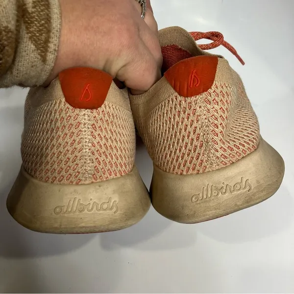 Allbirds Tree Dasher 1 orange‎ sneakers wool washable size 10.5 - Image 6