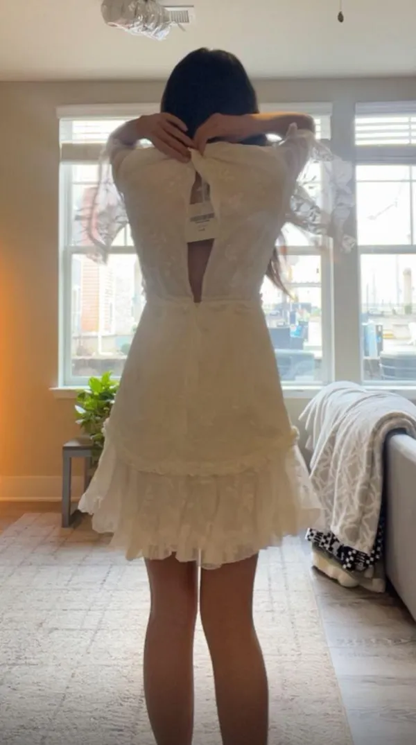 Selfie Leslie White Dress - Image 3