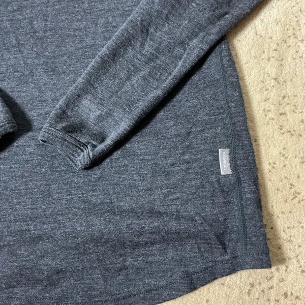 Meriwool Thermal Base Layer Top Womens S Charcoal Grey Merino Wool Long Sleeve - Image 10