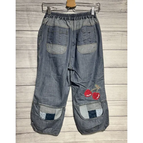Vintage Y2K cropped jeans women Baggy Size S-M - Image 2