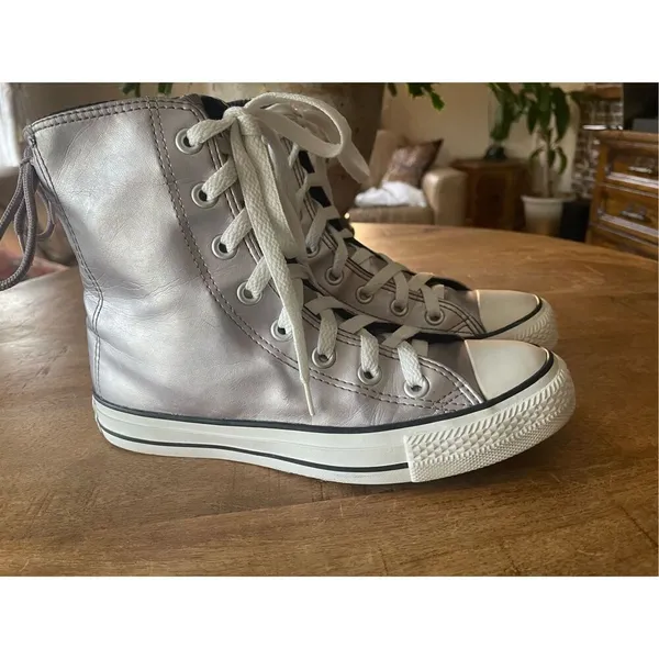 Converse Shoes Chuck Taylor All Star Slouchy Metallic Purple Sneakers Womens 6,5 - Image 2