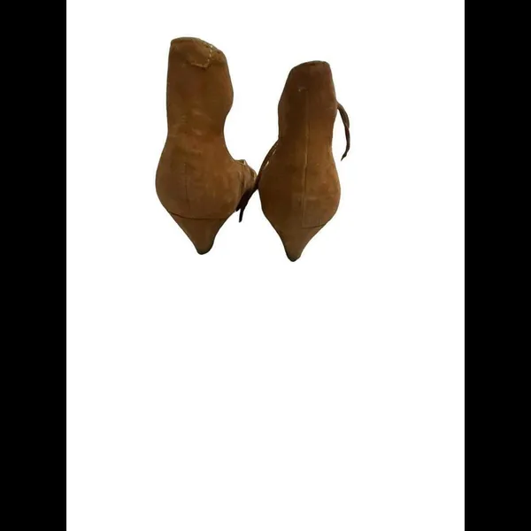 MARC FISHER BROWN SUEDE POINTED WEDGE SHOES WITH LACE UP 9 ws21 - Image 4