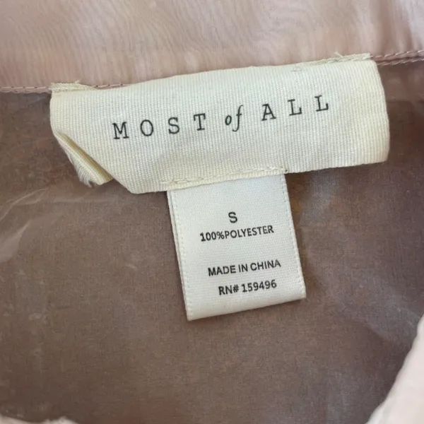 Free People Beautiful sheer cream balloon sleeve blouse sz s - Image 6