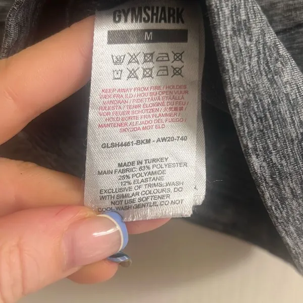 ✨Gymshark Women's Hyper Amplify Black Marl Seamless Sz Medium Shorts✨ - Image 7