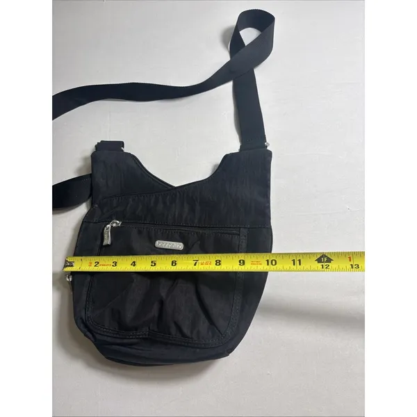 Baggallini Pockets Crossbody Bag Purse‎ BLACK/CHEETAH - Image 9