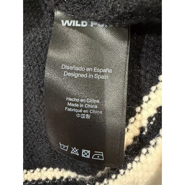 NWT Wild Pony Sequin Knitted Mini Skirt in Black Size Small - Image 4