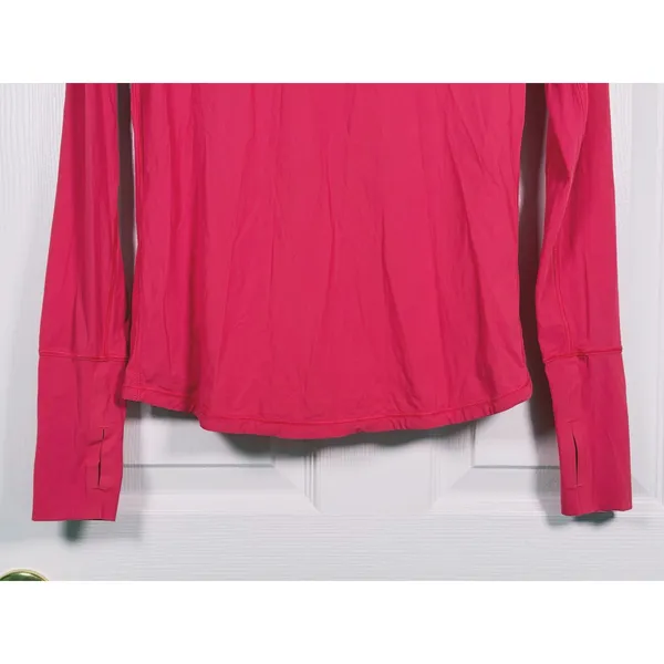 Lululemon Sunaway Runaway Long Sleeve Top Size 4 Pink Running Training Fitness - Image 6