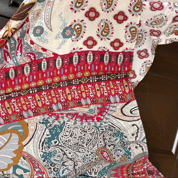Like New Chico’s Multi/Pattern Poncho Top Size Small / Medium - Image 6