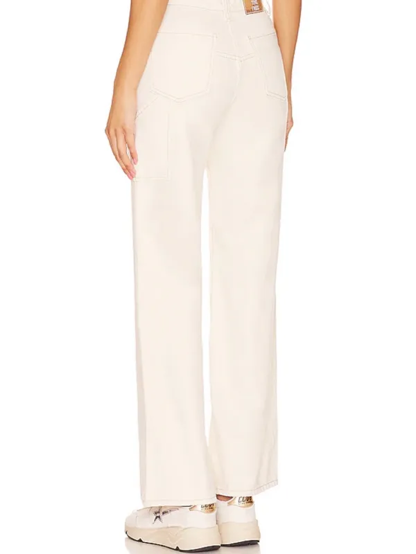 We The Free Cream Tinsley baggy high rise straight leg size 27 EUC - Image 2