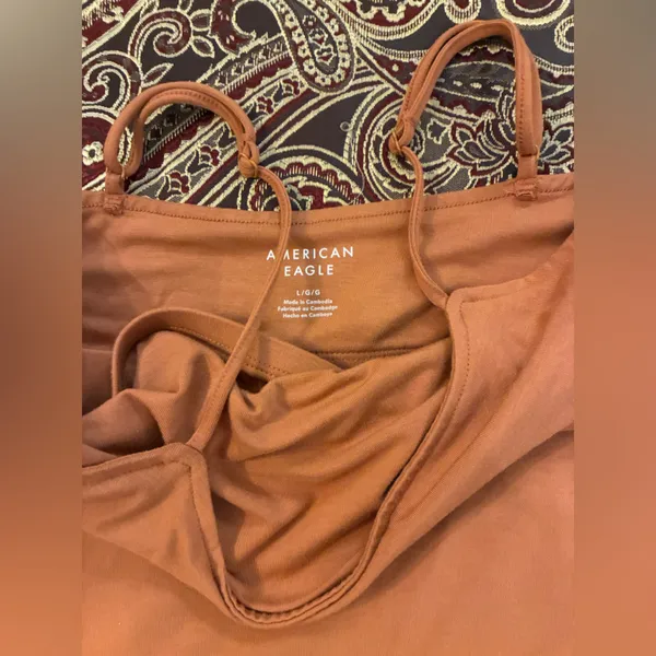 Women’s American Eagle Brand Burnt Orange BodySuit Size Large - Image 2