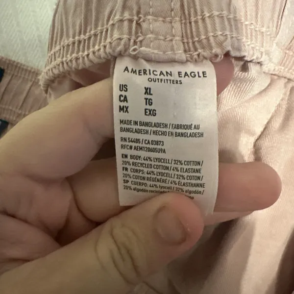 American Eagle Women’s XL Pull On Shorts Mauve Pink Elastic Waist Drawstring - Image 8