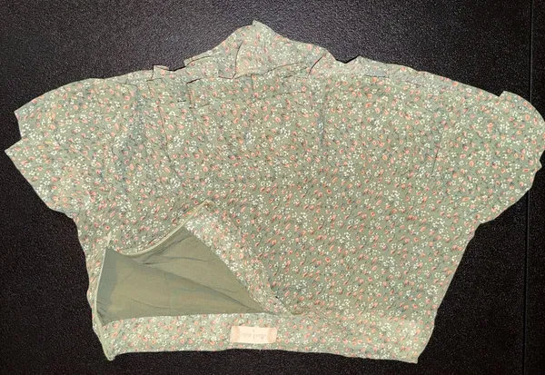 Altar'd State Green Floral Ruffle‎ Skort Size S - Image 4