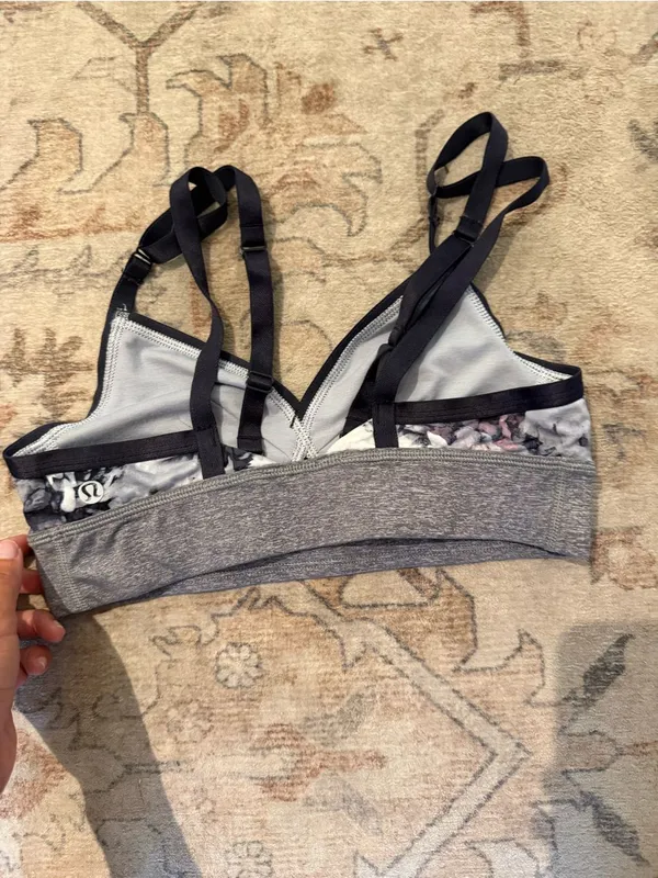 lululemon athletica Floral Wireless Bralette in Navy, Gray and Pink - Image 4