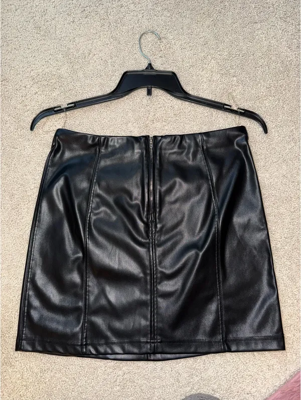 Altard State High-Waisted Faux Leather Skirt - Image 4