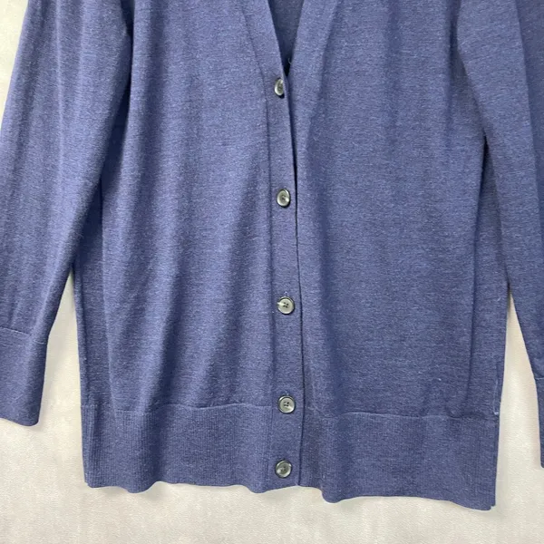 GAP Womens Merino Wool Cardigan Sweater Size XL Tall Academia Preppy Layer - Image 4