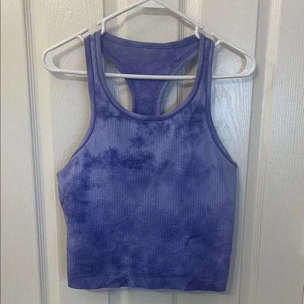 Lululemon Ebb to Street Cropped Racerback Tank Top. - Image 2
