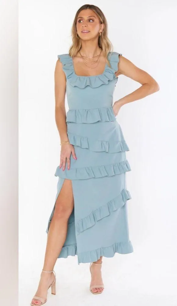 SHOW ME YOUR MUMU Greta Dress In Silver Sage - Image 2