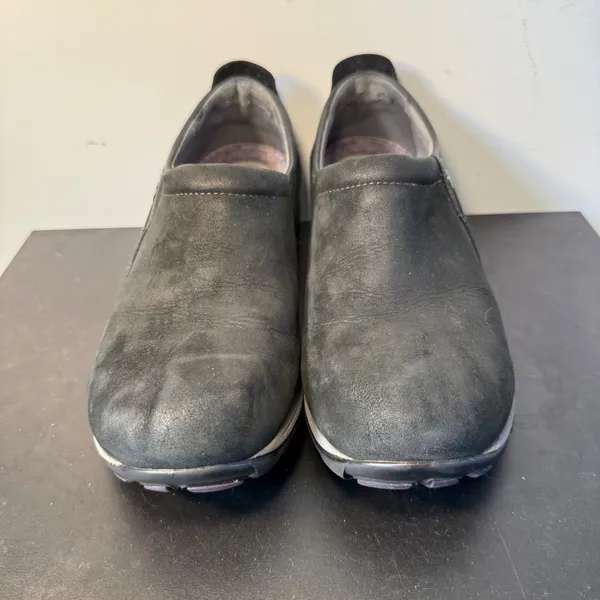 Dansko Patti Slip-On Shoes Black Nubuck Leather Vibram Womens Size 40 / 9.5‎ - Image 2