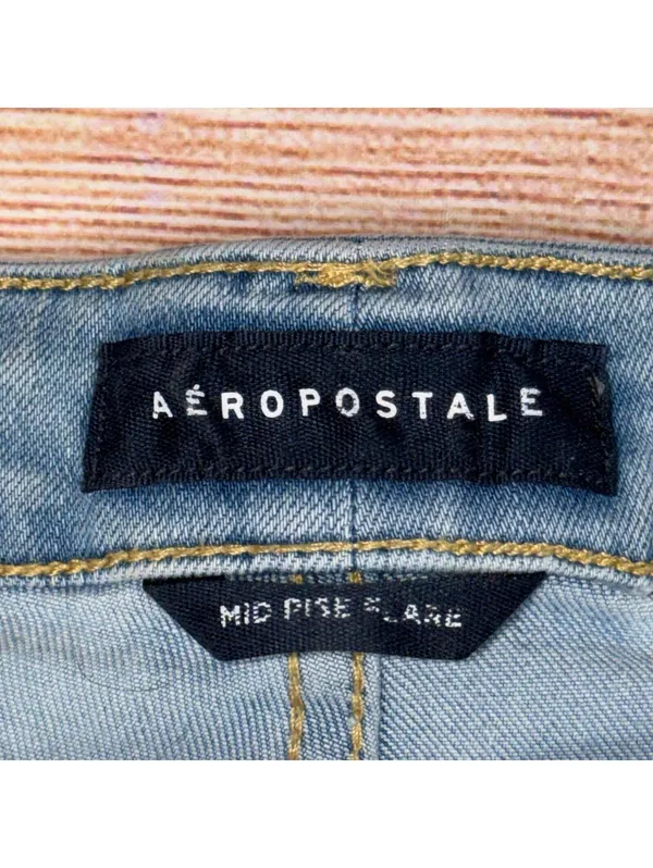 Aeropostale Mid Rise Flare Women's Jeans Size 2 - Image 6