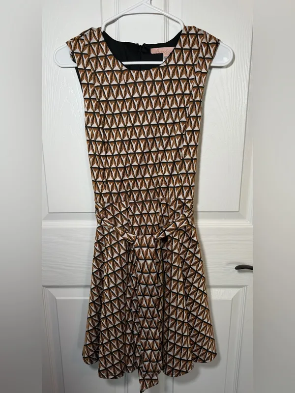Anthropologie Hutch Amina Geometric Mini Dress Size S P - Image 5