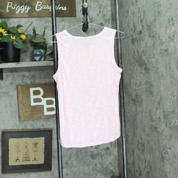 NWT Roudelain 2-Piece Knit Pajama Lounge Tank Shorts Set Spring Shadow Pink S - Image 3