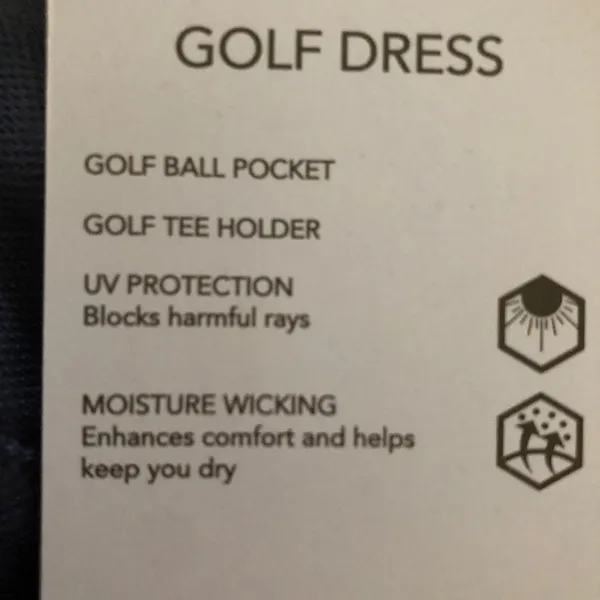 AVIA Womens Golf Dress Size Medium Navy Golf Ball Pocket Tee Holder New - Image 8