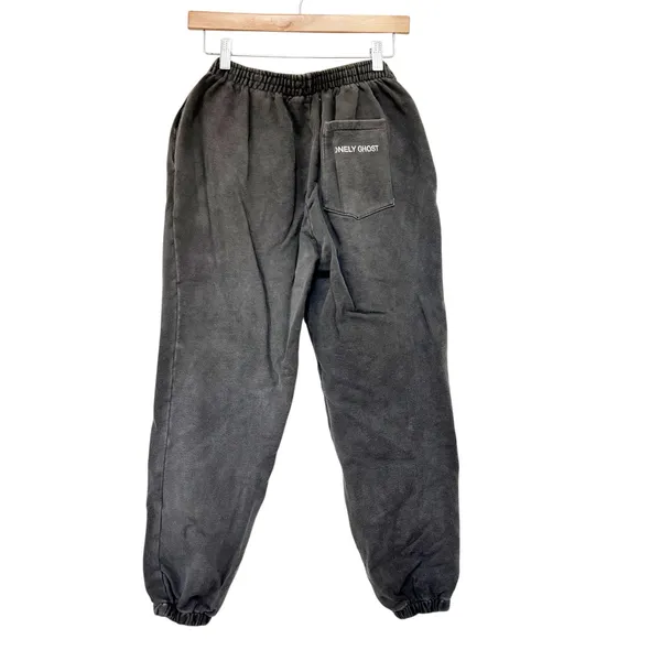 Lonely Ghost Gray Joggers Sz S - Image 5