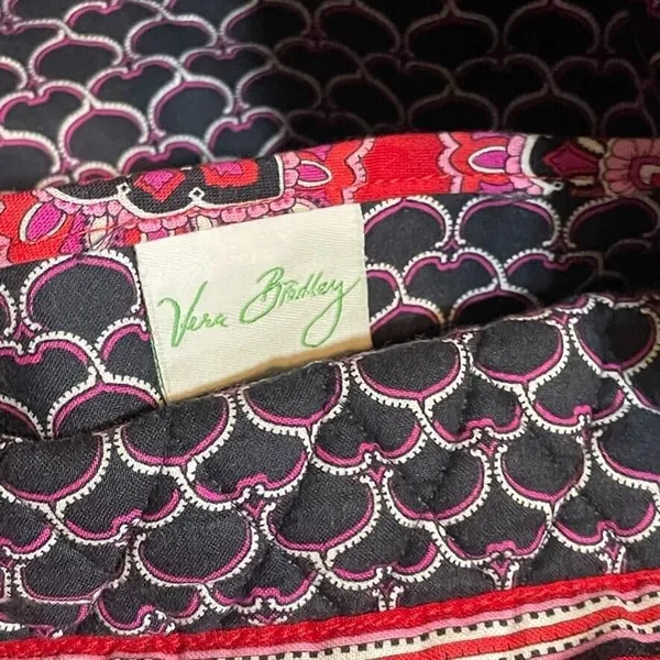 Vera Bradley Frankly Scarlet Quilted Tote Bag Red Paisley Travel Tote - Image 7