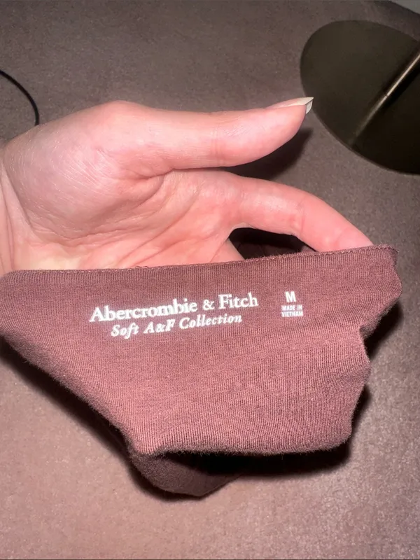 Abercrombie & Fitch Soft A&F Collection Chocolate Brown Spaghetti Strap Bodysuit - Image 3