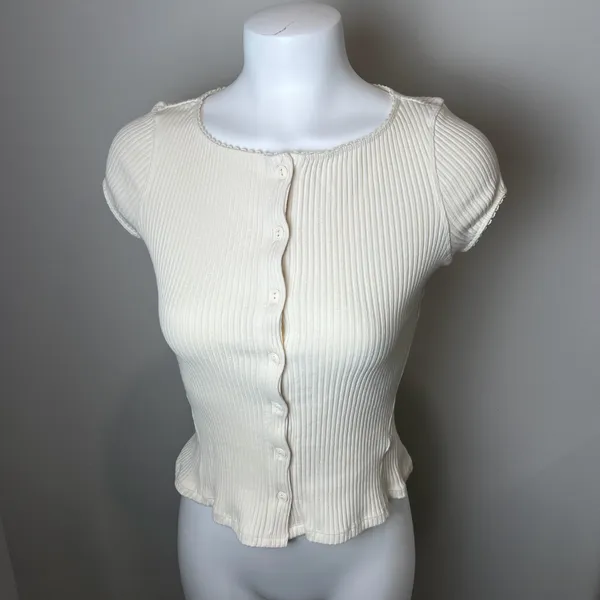 Free People Most Wanted Cardi in Ivory - Image 3