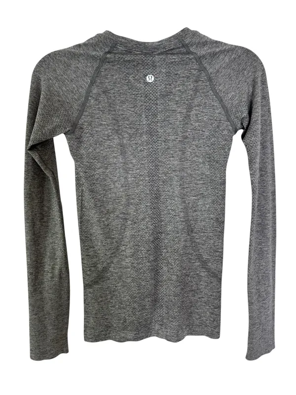 Lululemon Swiftly Tech Long Sleeve 2.0 Race with Thumb Cuffs Gray Size 4 - Image 6