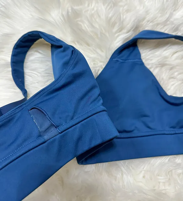 Fabletics navy blue sports bra - Image 3