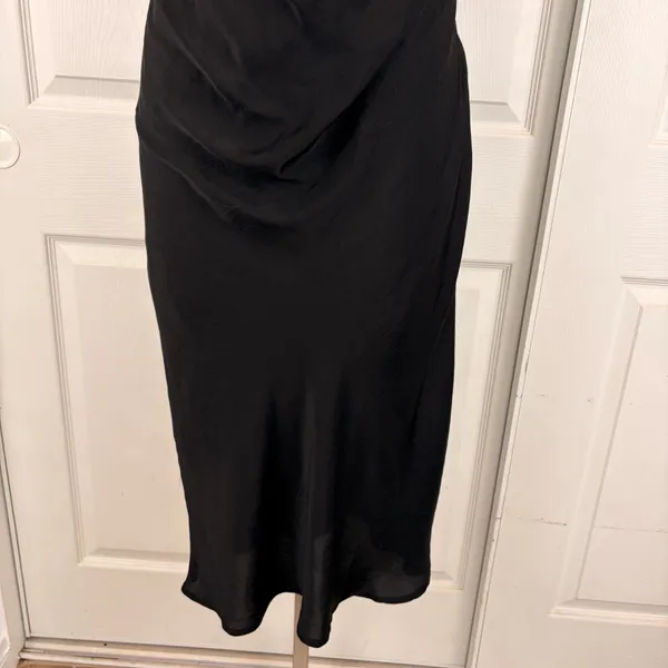 Urban Outfitters black criss-cross back maxi slip dress - Image 4