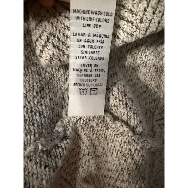 Thread & Supply Heather Grey Herringbone Knit Blazer Jacket‎ XS J2280CPKVM - Image 4