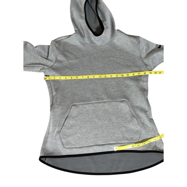 Nike Dri-FIT Hoodie Womens Medium Gray Pullover Athletic Sweatshirt - Image 5