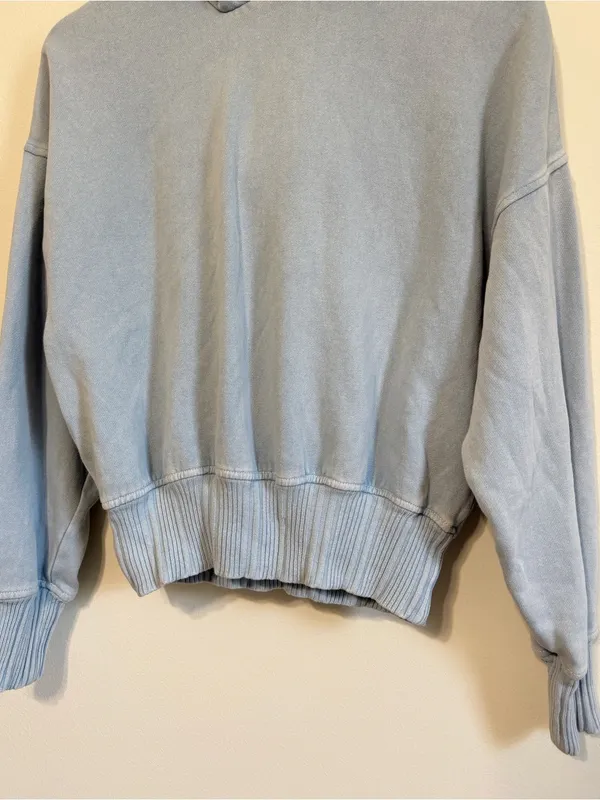 Aerie Blue Hoodie Sweatshirt Size Small - Image 5