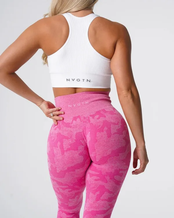 NVGTN Leggings Camo Pink - Image 2